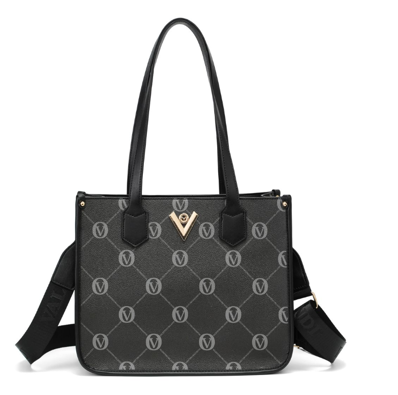 BLACK Monogram VO Tote, Medium (Valentino Orlandi)