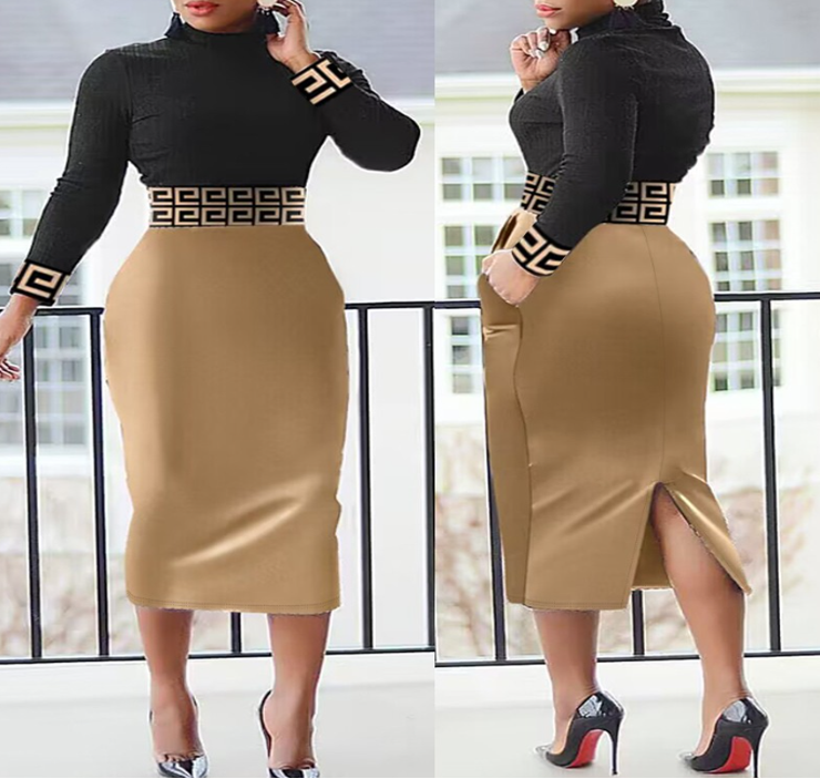 One Piece Casual, long-sleeve Dress