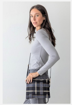 Plaid Tote Handbags Combo (includes crossbody bag)