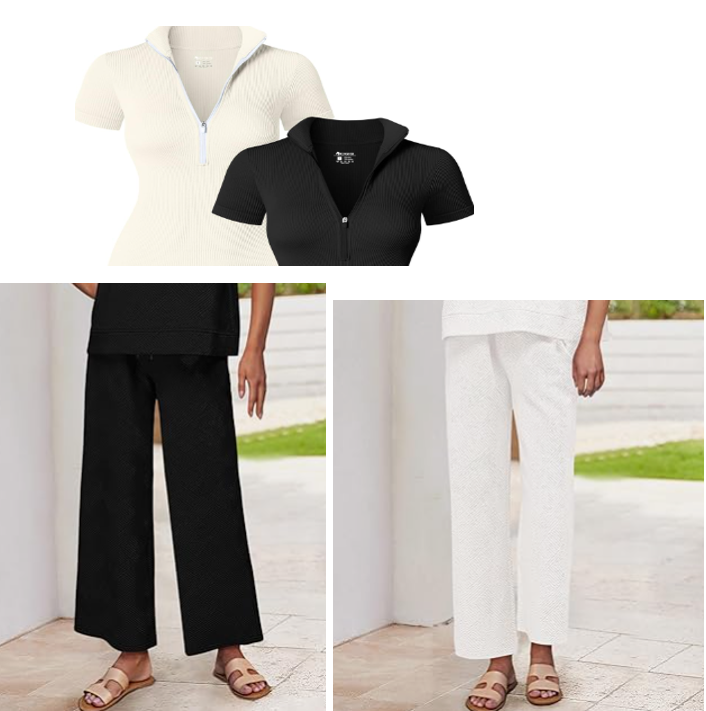 Zipper Top and Pant by Love Poem