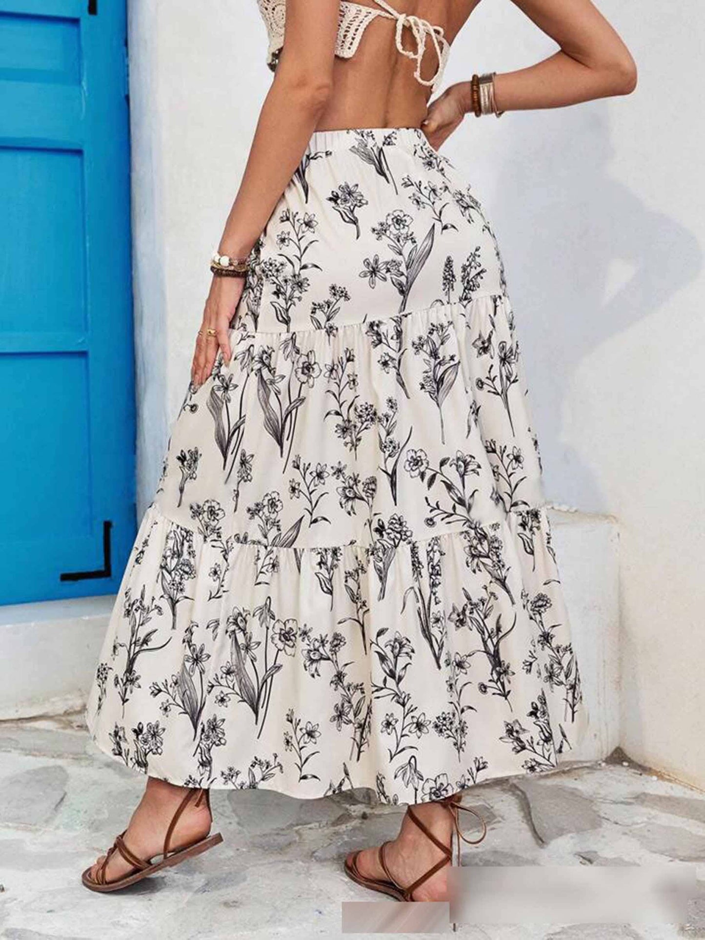 Printed Loose Half Skirt