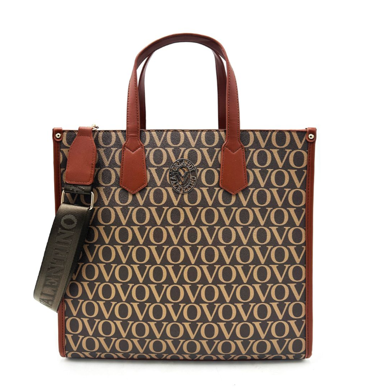 BROWN Script VO Tote, Large (Valentino Orlandi)