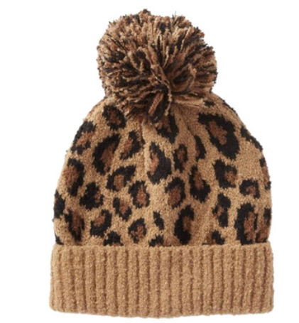 Winter LEOPARD Hat & Glove Set