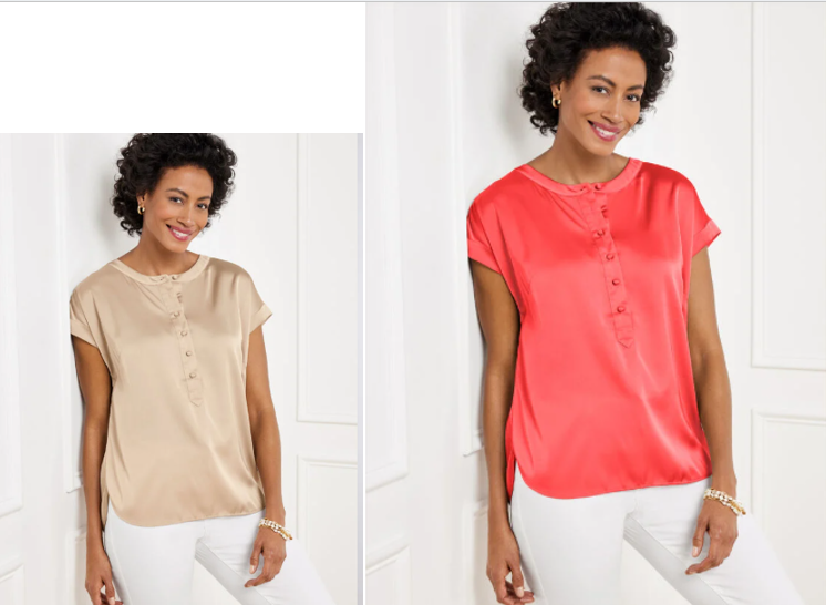 Satin Charmeuse Tops