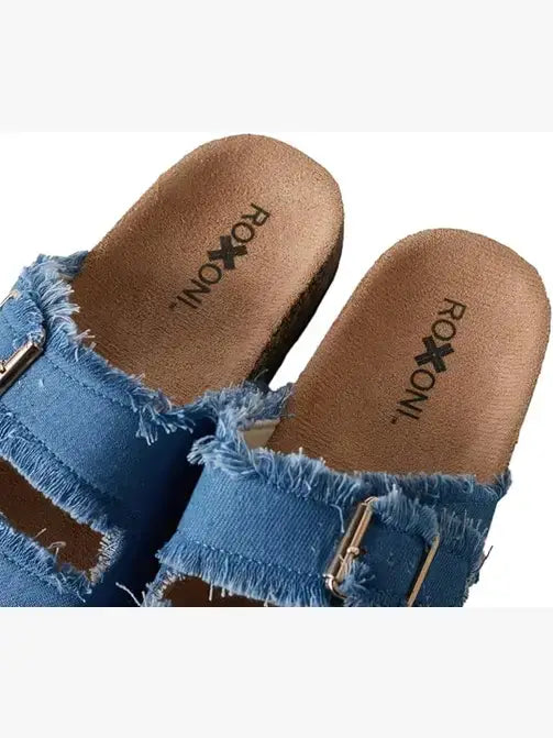 Women's Comfort Flat Sandals Dual-Strap Adjustable Straps
