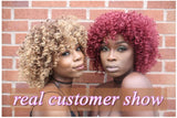 Women's short curly wig