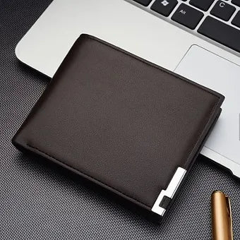 Men's Leather Wallets, Horizontal-fold